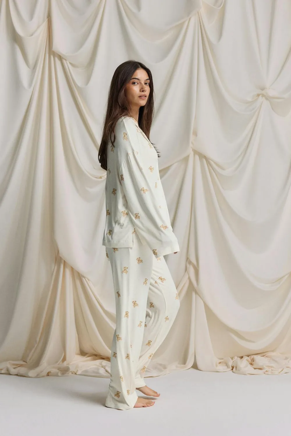 Gina Tricot oft pyjaa trouer Hvit New