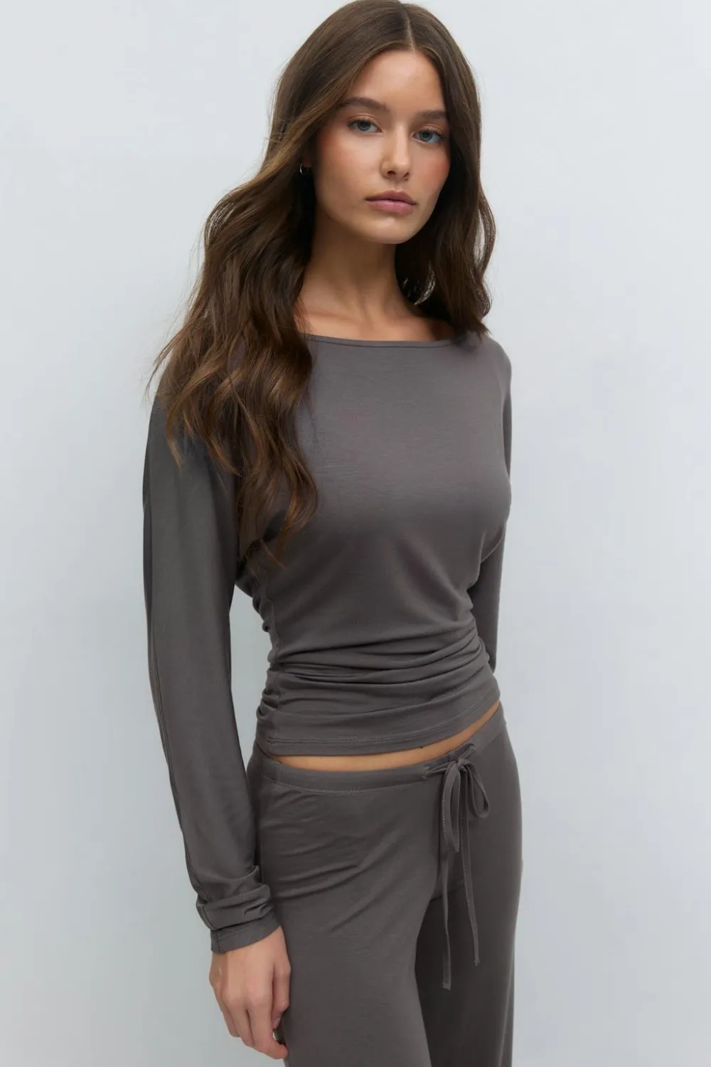 Gina Tricot oft ouchy oungewear top Grå