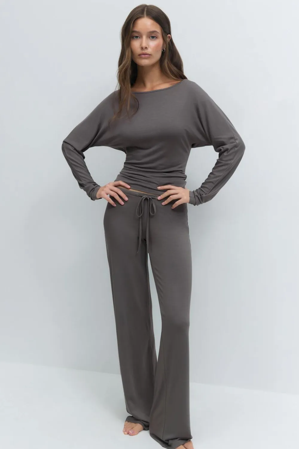 Gina Tricot oft ouchy oungewear top Grå
