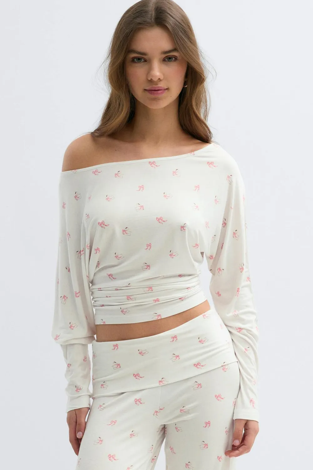 Gina Tricot oft ouchy oungewear top Hvit Best
