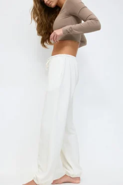 Gina Tricot oft port weatpant Hvit Outlet