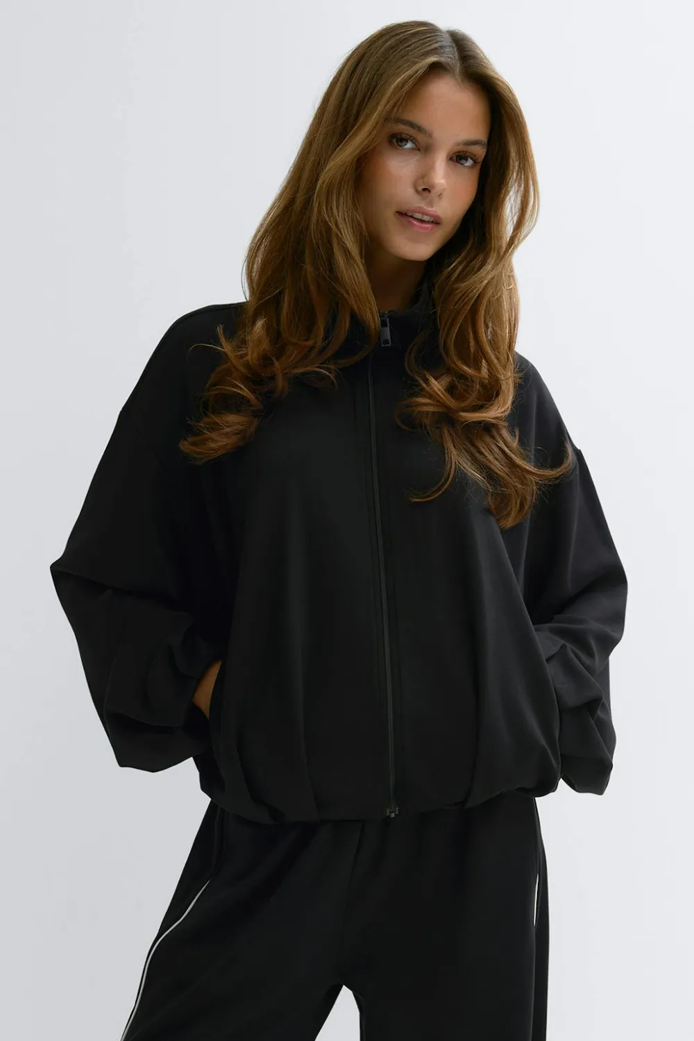 Gina Tricot oft porty zip jacket Svart Best