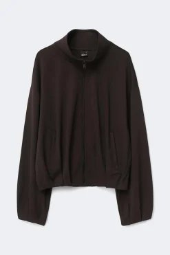 Gina Tricot oft porty zip jacket Brun Discount