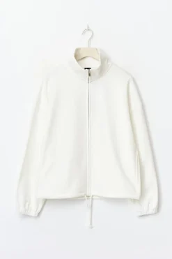 Gina Tricot oft port zip weater Hvit
