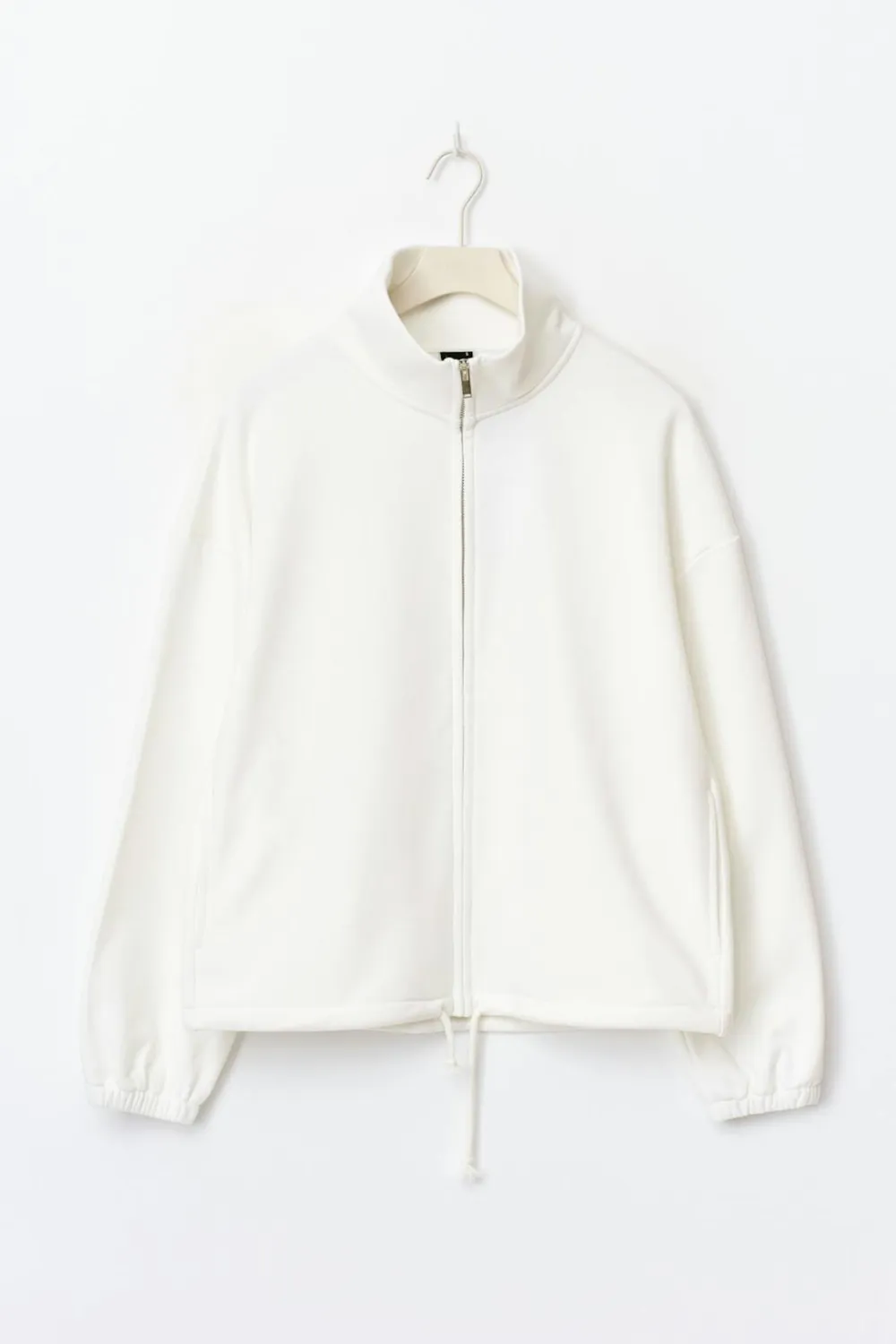 Gina Tricot oft port zip weater Hvit