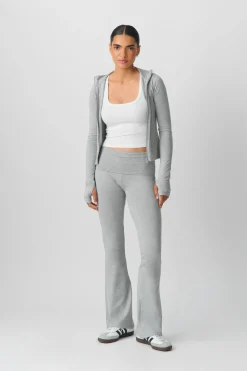 Gina Tricot oft touch foded trouer Grå Online