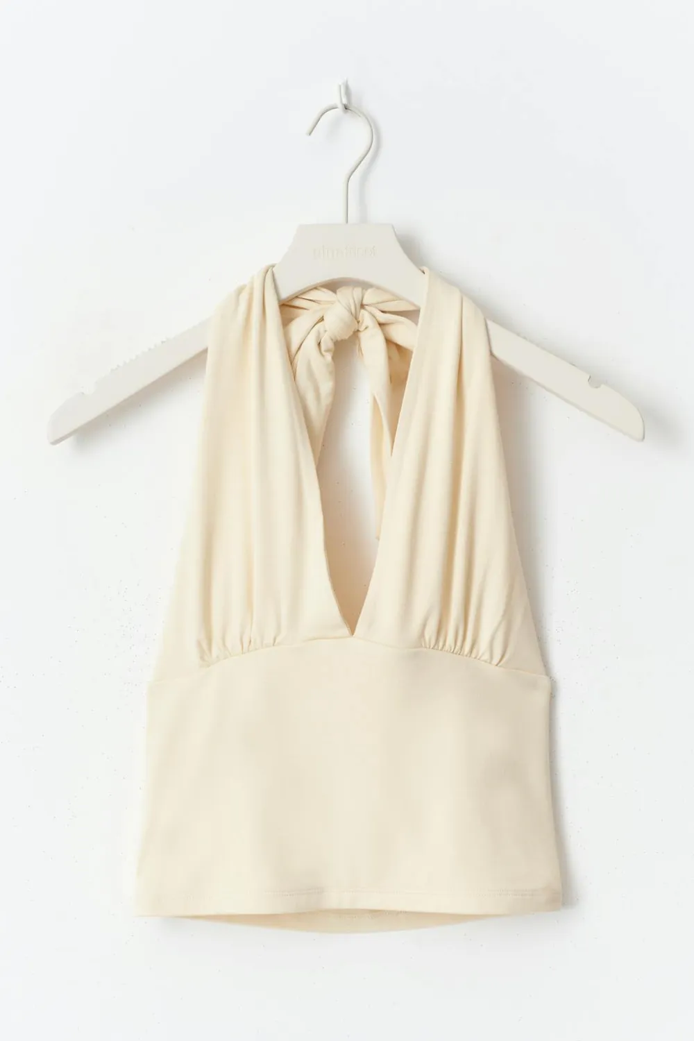 Gina Tricot oft touch haterneck top Gul Online