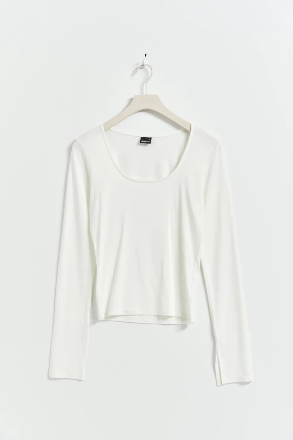Gina Tricot oft touch jerey top Hvit Online
