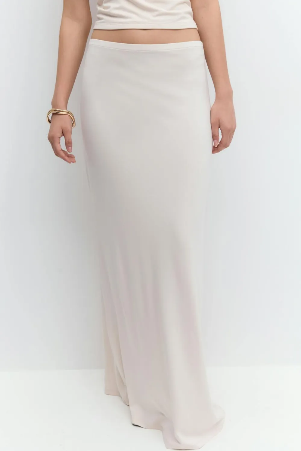 Gina Tricot oft touch axi kirt Beige Best