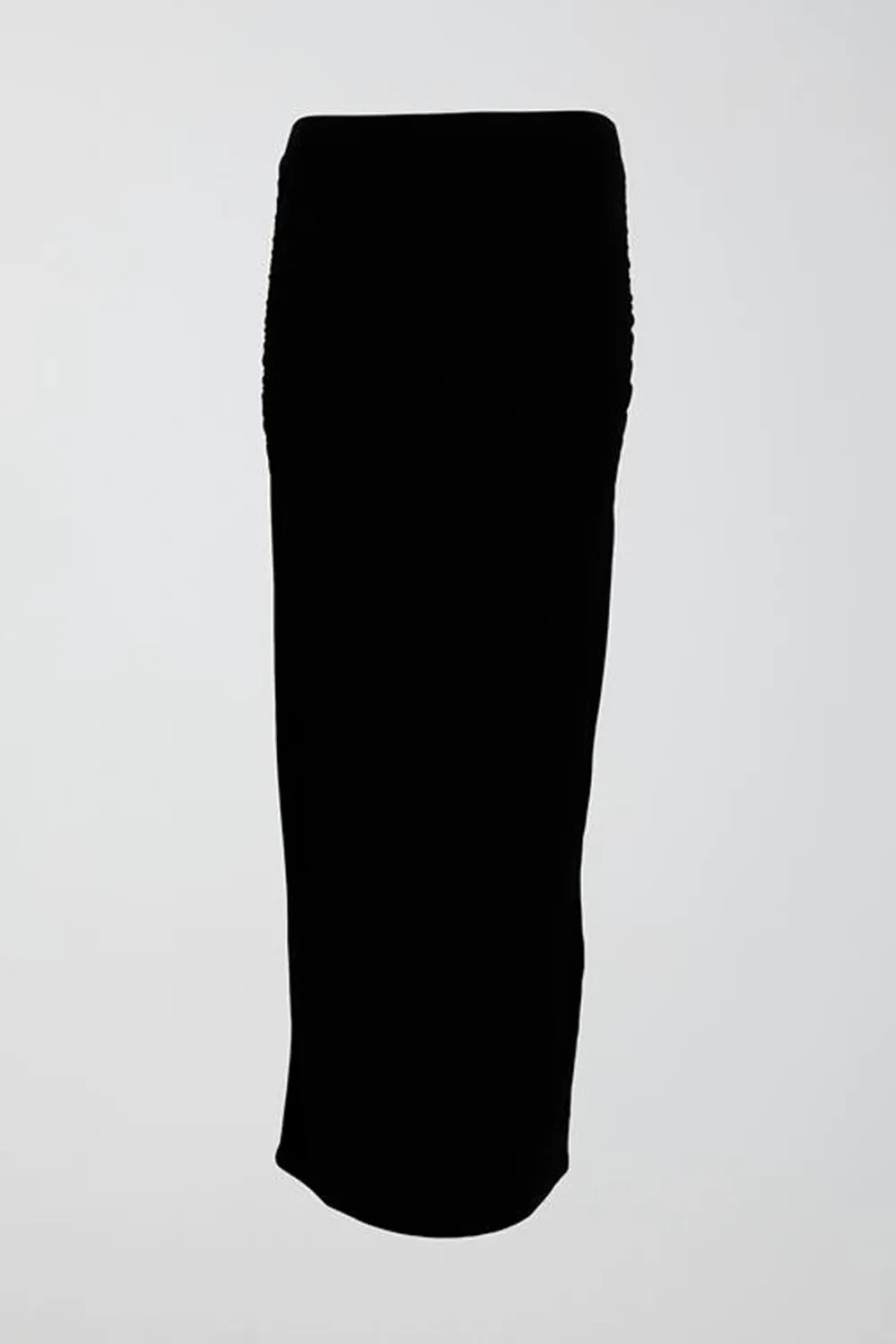 Gina Tricot oft touch ruched kirt Svart New