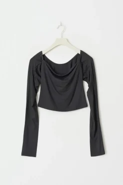 Gina Tricot oft touch quare top Grå
