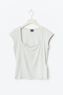 Gina Tricot oft touch tight top Grå Online