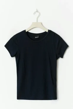 Gina Tricot oft touch top Blå Sale