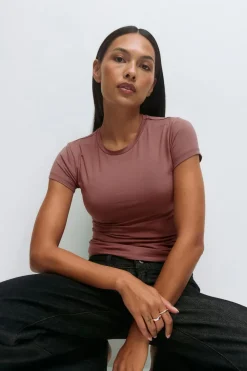 Gina Tricot oft touch top Rosa Sale