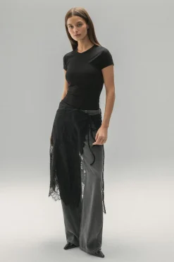 Gina Tricot oft touch top Svart Outlet