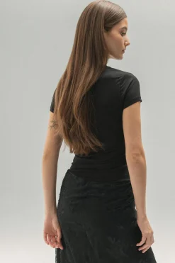 Gina Tricot oft touch top Svart Outlet