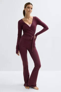 Gina Tricot oft wrap yoga cardigan Rød Clearance