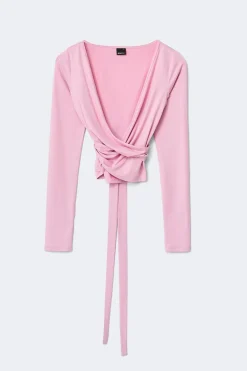 Gina Tricot oft wrap yoga cardigan Rosa Outlet