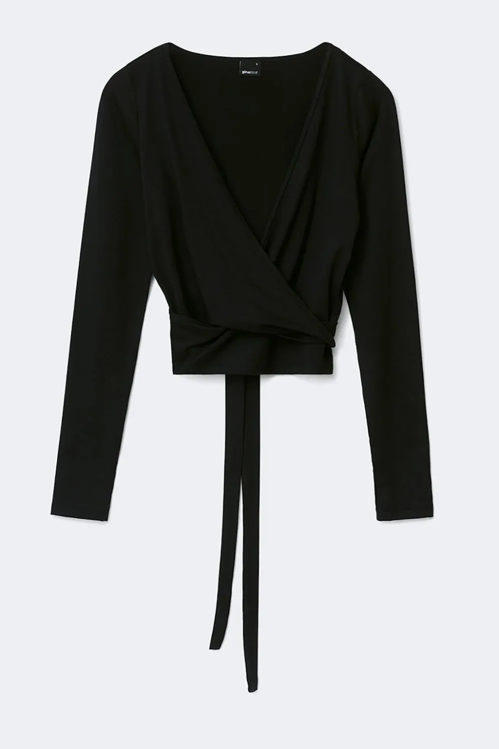 Gina Tricot oft wrap yoga cardigan Svart Best
