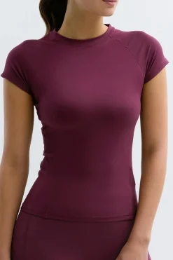 Gina Tricot oft yoga tee Rød Best