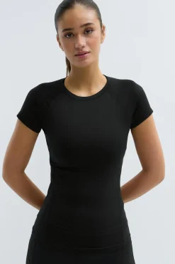 Gina Tricot oft yoga tee Svart Online