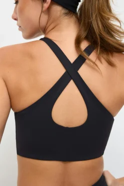 Gina Tricot oft yoga top Svart Discount