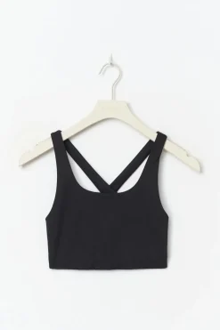 Gina Tricot oft yoga top Svart Discount