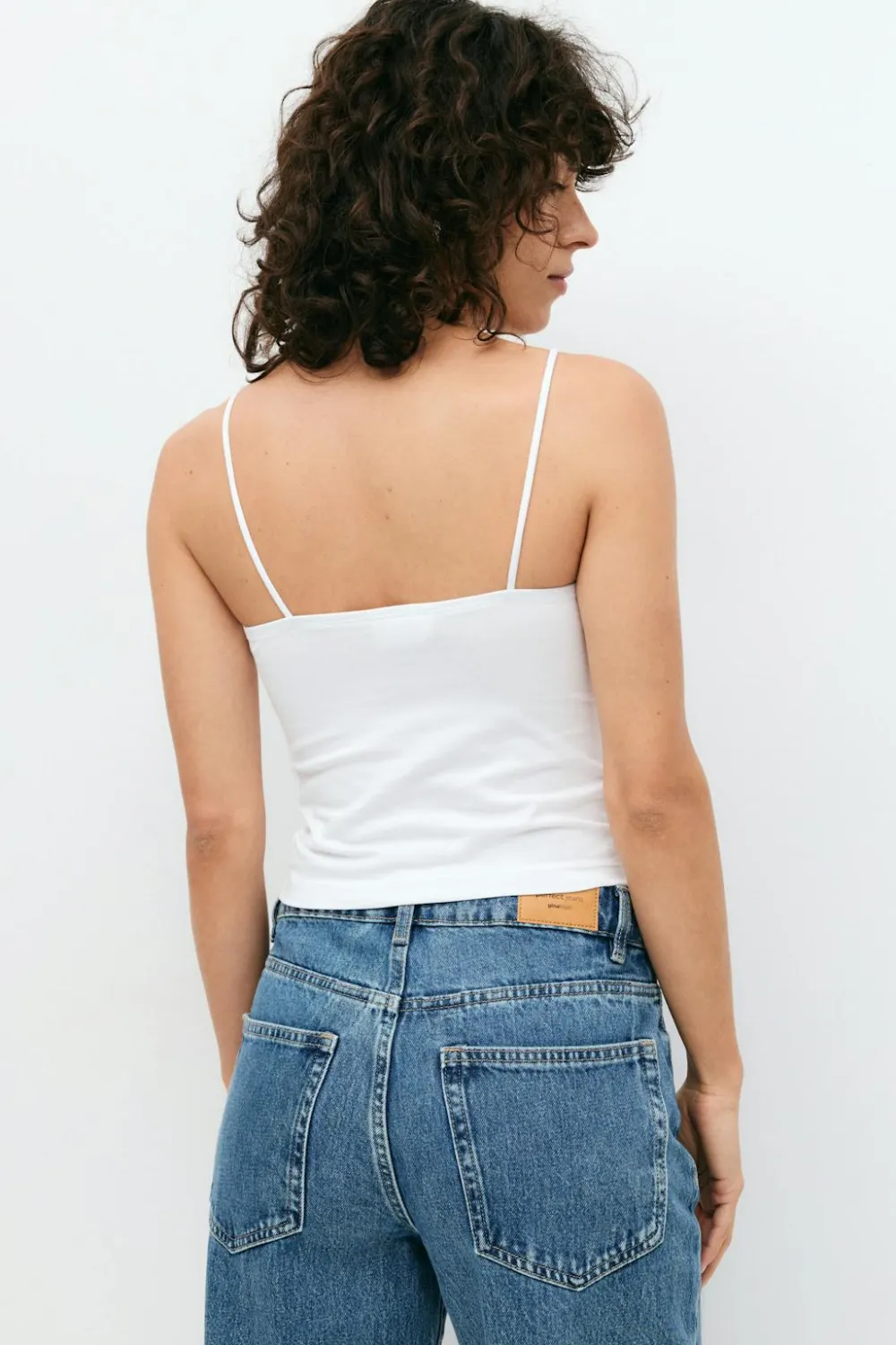 Gina Tricot paghetti trap inget Hvit New