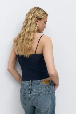 Gina Tricot paghetti trap inget Blå Outlet