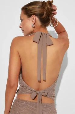 Gina Tricot parke cowneck top Brun Online