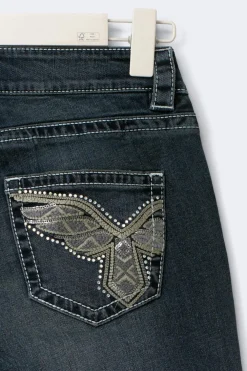 Gina Tricot 14+ parke fare jean curve Blå Outlet