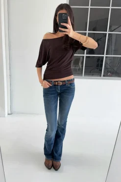 Gina Tricot parke ow fare jean Blå Sale