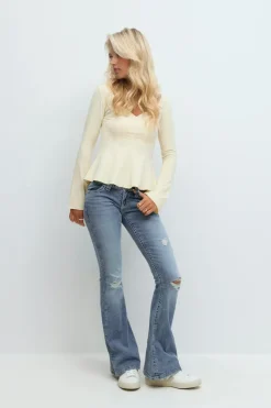 Gina Tricot parke ow fare jean Blå Hot