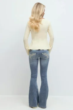 Gina Tricot parke ow fare jean Blå Hot