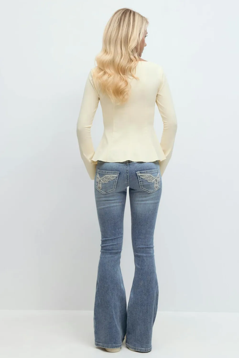 Gina Tricot parke ow fare jean Blå Hot