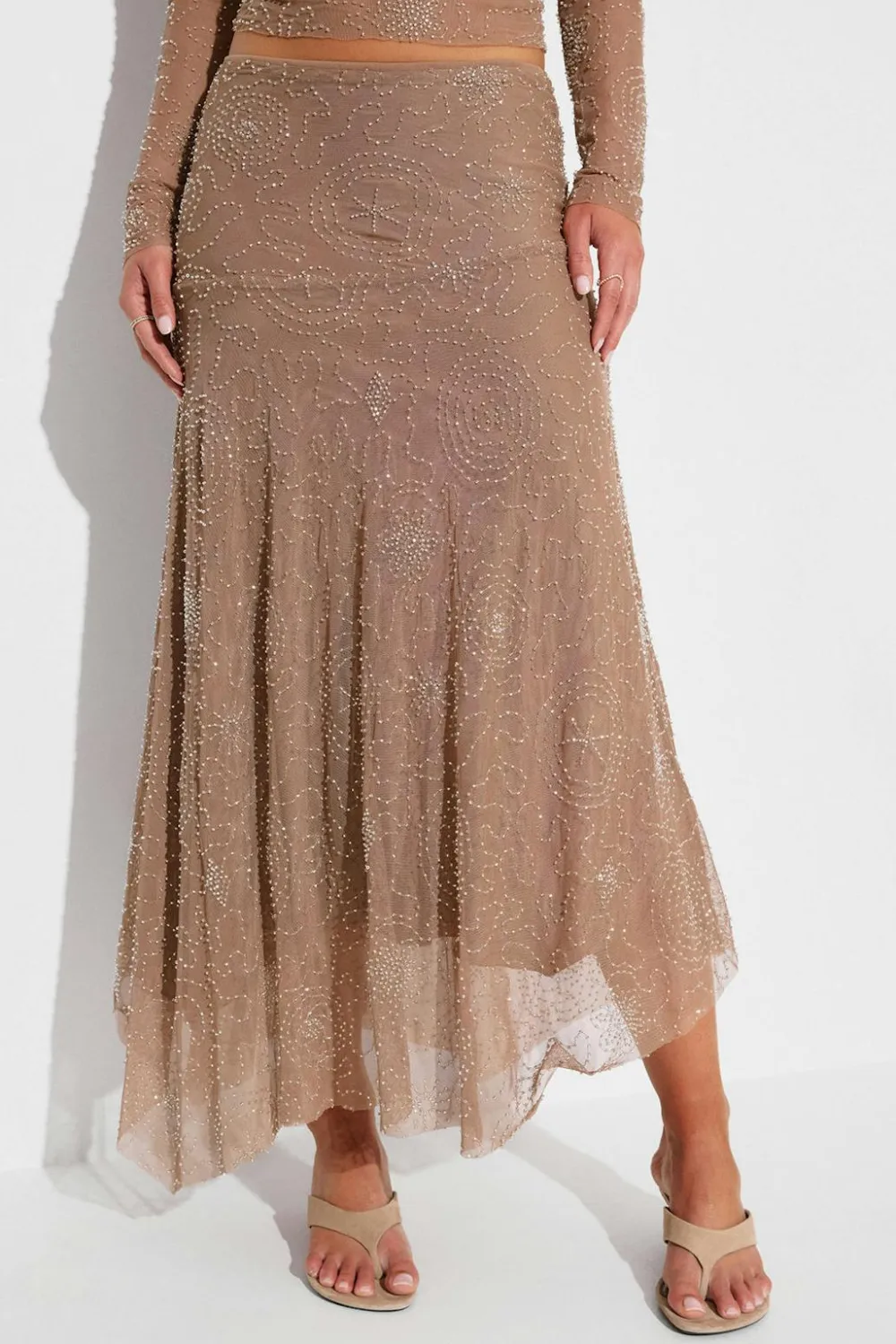 Gina Tricot parke idi kirt Brun Clearance