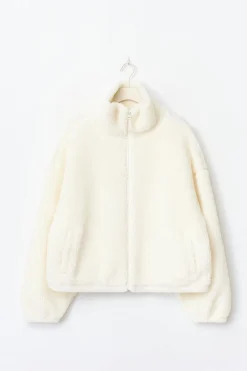 Gina Tricot port feece jacket Hvit Online