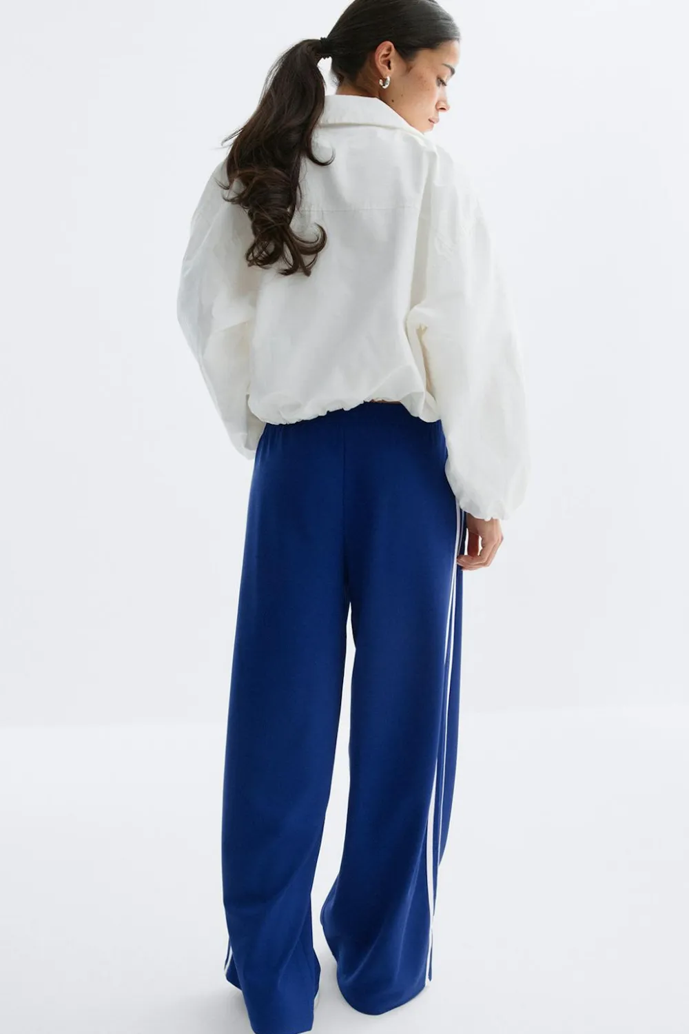 Gina Tricot porty wide trouer Blå