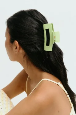 Gina Tricot Square hair clip Grønn Sale