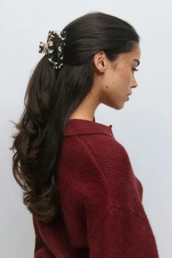 Gina Tricot Square hair clip Brun