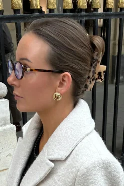Gina Tricot Square hair clip Brun Outlet