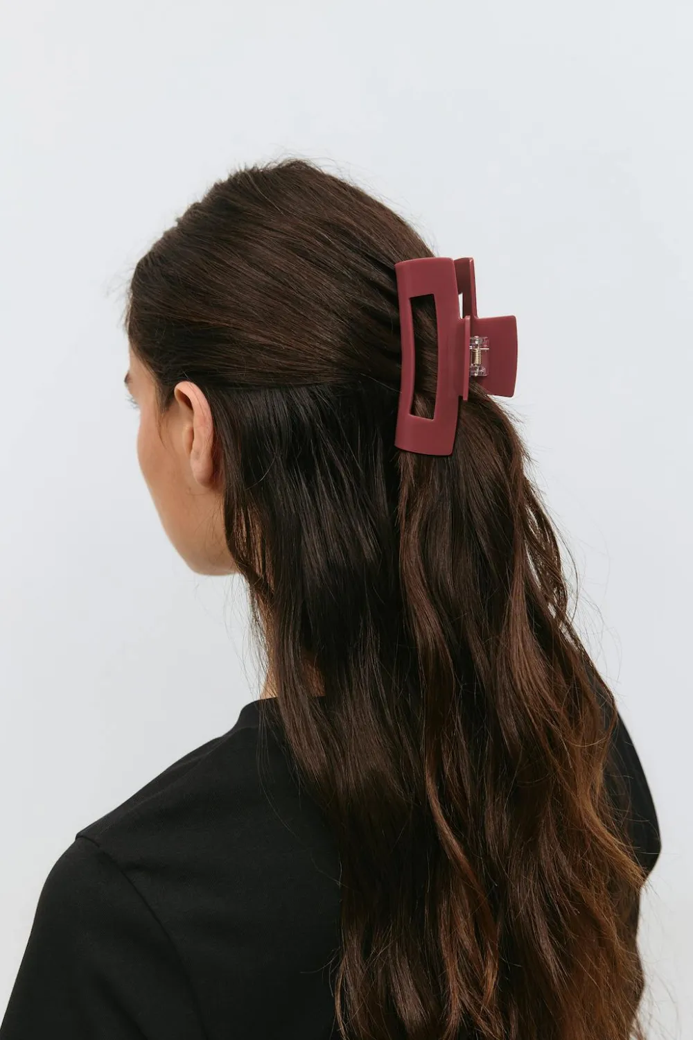 Gina Tricot Square hair clip Rød Sale