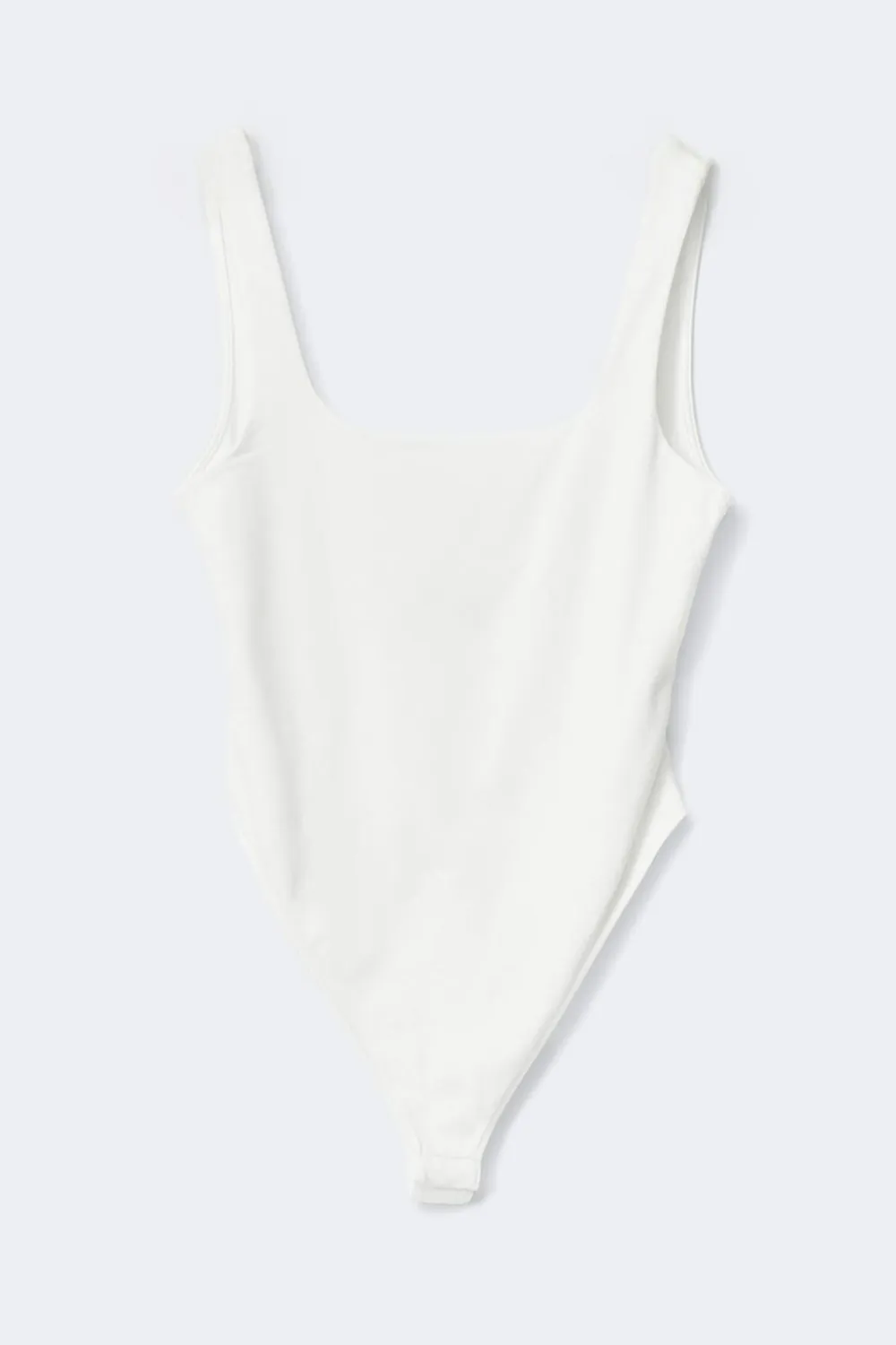 Gina Tricot quare neck body Hvit Clearance