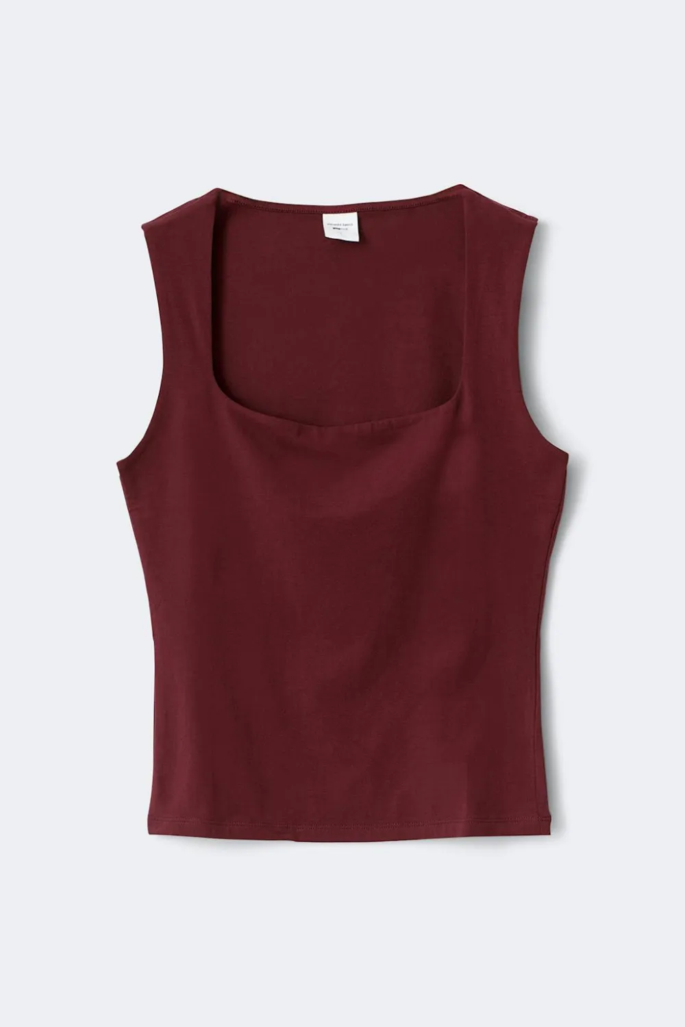 Gina Tricot quare neck tank top Rød Discount