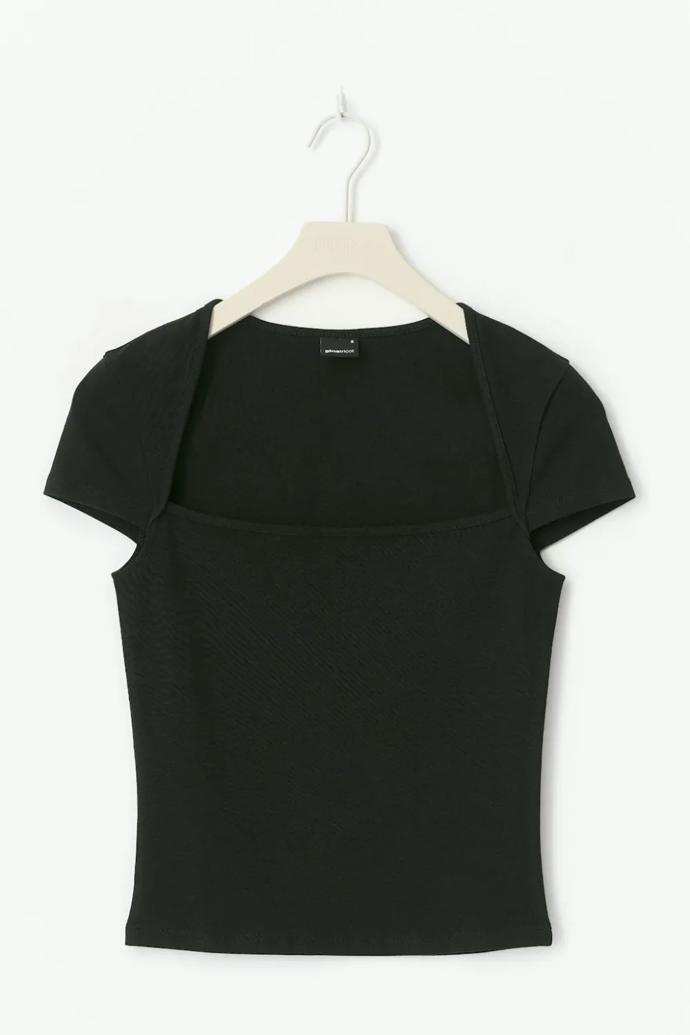 Gina Tricot quare neck top Svart Online