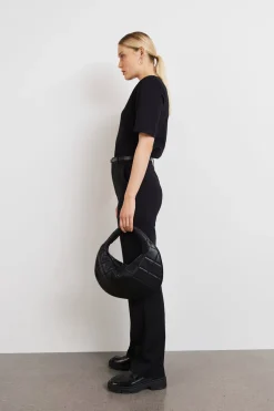 Gina Tricot straight tall trousers Svart Online