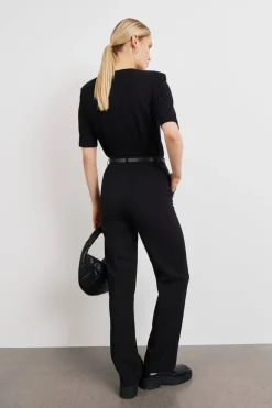 Gina Tricot straight tall trousers Svart Online