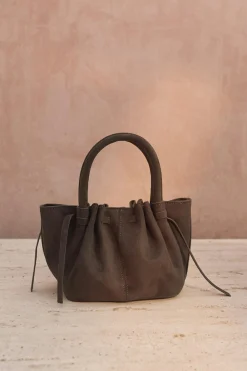 Gina Tricot Strap detail crossbody bag Brun Clearance
