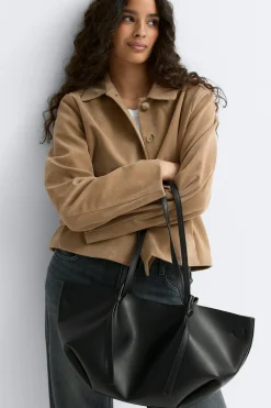 Gina Tricot Strap handle tote bag Svart