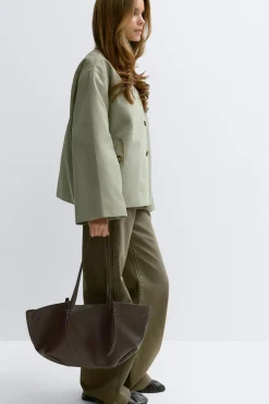 Gina Tricot Strap handle tote bag Brun Online